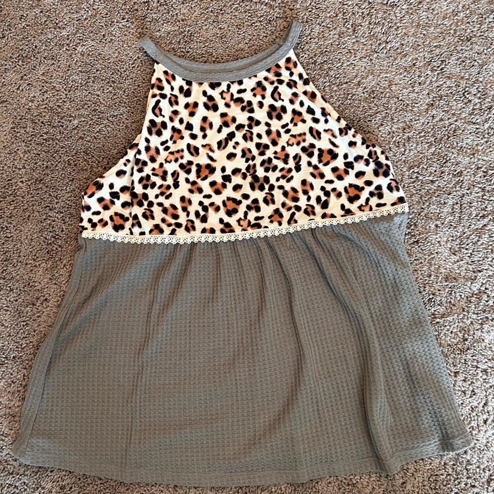Baby doll style halter top.